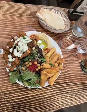   at Chickpea Restaurant in Vancouver