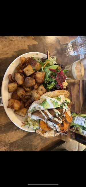   at Chickpea Restaurant in Vancouver