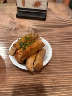 Chickpea fries  at Chickpea Restaurant in Vancouver