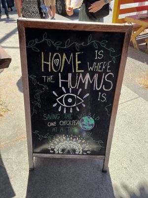   at Chickpea Restaurant in Vancouver