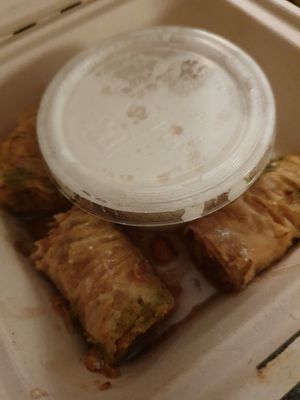 Baklava at Chickpea Restaurant in Vancouver