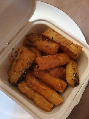Chickpea fries at Chickpea Restaurant in Vancouver