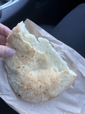 House made Pita! ♥️🔥  at Chickpea Restaurant in Vancouver
