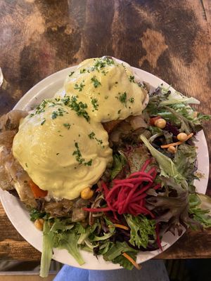 Latke Benechick   at Chickpea Restaurant in Vancouver