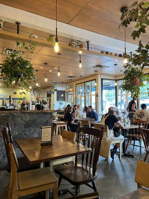 Inside  at Chickpea Restaurant in Vancouver