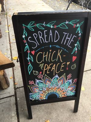 A Little Chickpeace  at Chickpea Restaurant in Vancouver