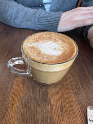 Cappuccino  at Chickpea Restaurant in Vancouver