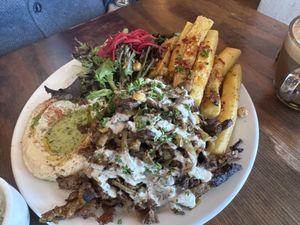 Shwarma Platter  at Chickpea Restaurant in Vancouver