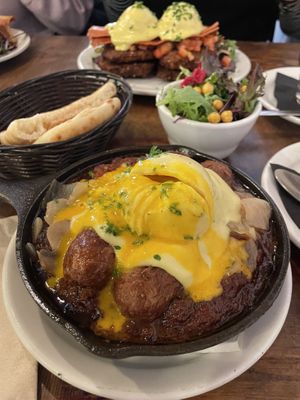 Shakshuka with vegan egg   at Chickpea Restaurant in Vancouver