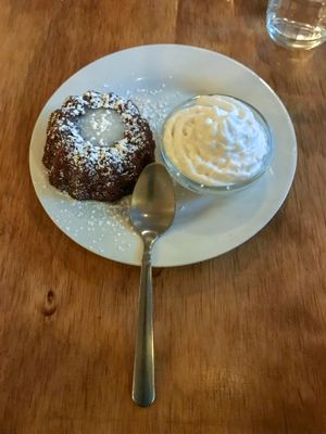 Carrot cake at Chickpea Restaurant in Vancouver