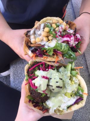   at Chickpea Restaurant in Vancouver