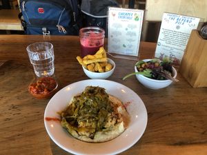 Chickpea Fries, Cauliflower Roast  at Chickpea Restaurant in Vancouver