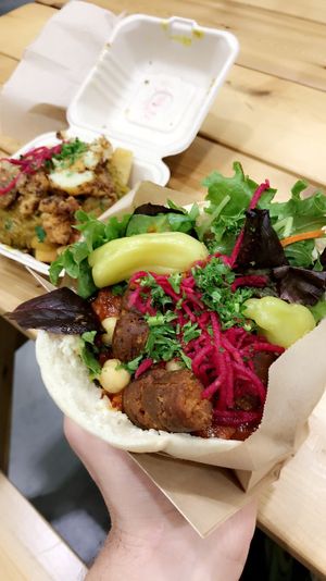 Unsure of the name but it was delicious! at Chickpea Restaurant in Vancouver