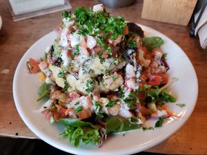 Cauliflower of Life salad  at Chickpea Restaurant in Vancouver