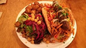 Malawach at Chickpea Restaurant in Vancouver