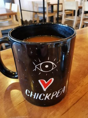 Coffee at Chickpea Restaurant in Vancouver