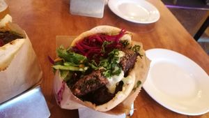 Chickebab at Chickpea Restaurant in Vancouver