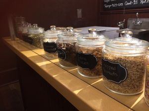 Toppings at Hedonist Artisan Ice Cream in Rochester