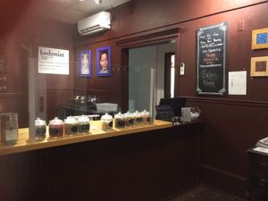 Counter at Hedonist Artisan Ice Cream in Rochester
