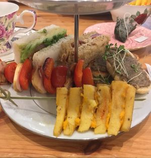 Vegan Afternoon Tea. at Nutmegs Patisserie  in Gillingham