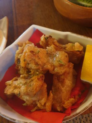 Vegan calamari at Itadakizen in Shrewsbury