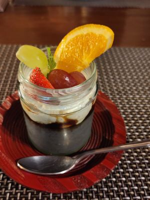 Panna cotta at Itadakizen in Shrewsbury