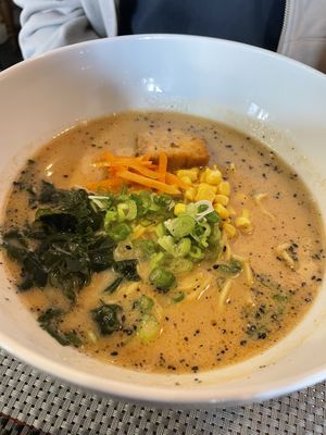 Vegan tonkatsu ramen  at Itadakizen in Shrewsbury