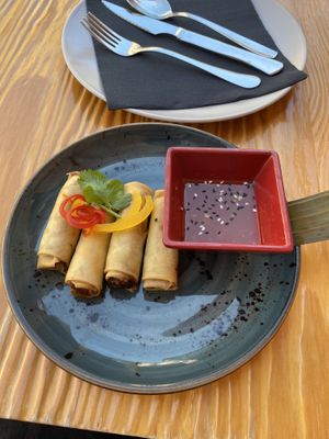 Spring rolls at Thai Corner in Alicante