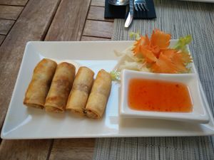 spring rolls at Thai Corner in Alicante