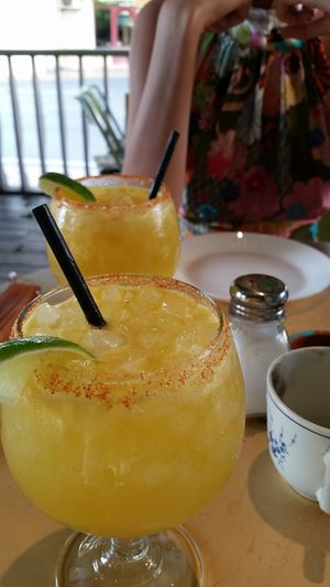 Passion fruit margarita at Taco Paco in Ibiza
