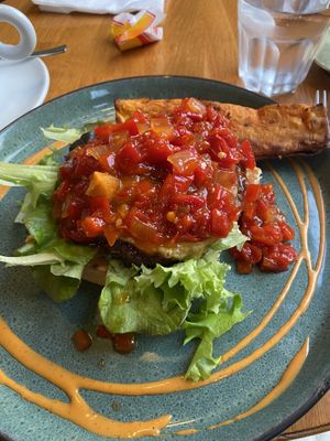 Burger plate!  at Cafe Berlin in Akureyri