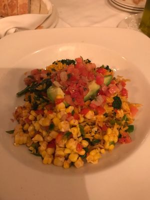 vegetarian entree the chefs altered to make vegan for us: yum at Magnolias in Charleston