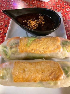 Fresh Spring Rolls with tofu at Thai Hut in Alamosa