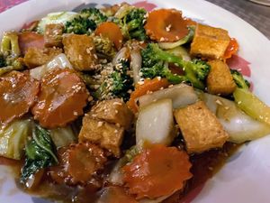 Garlic with veggies  at Thai Hut in Alamosa