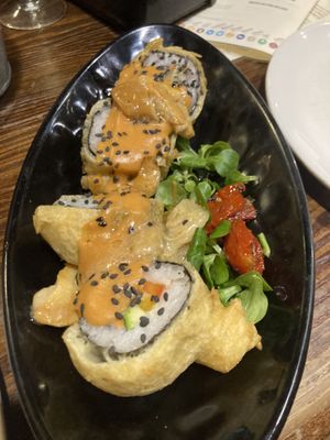 Fried sushi  at La Bartola in Sevilla
