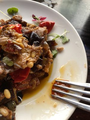 Had to squeeze oil out of every piece   at La Bartola in Sevilla