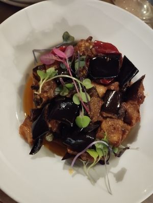 Berenjenas con olivas at La Bartola in Sevilla