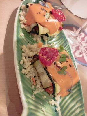 Rollitos de calabaza at La Bartola in Sevilla