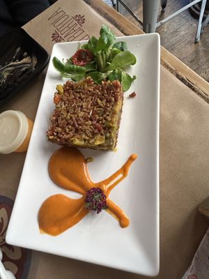 Red tie rice #Veganuary at La Bartola in Sevilla