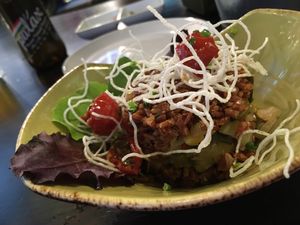 Red Thai rice at La Bartola in Sevilla