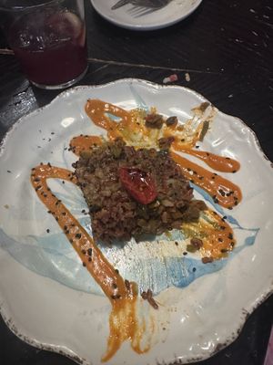 Red Thai ricee  at La Bartola in Sevilla