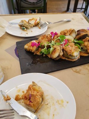 Sushi tempura at La Bartola in Sevilla