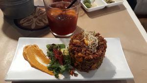 Thai red rice- so tasty! at La Bartola in Sevilla