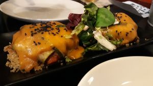 Zucchini parcels- amazing! at La Bartola in Sevilla