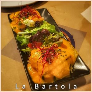 Filled zuchini at La Bartola in Sevilla