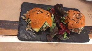 Zuchinni tapa at La Bartola in Sevilla