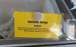 Ice cream sign at Eats and Sweets in Lafayette