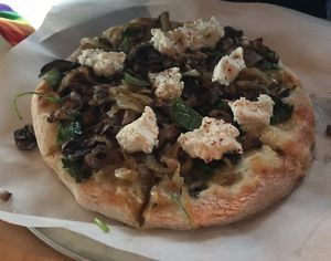 Spinach and Mushroom Pizza at True Food Kitchen in King Of Prussia