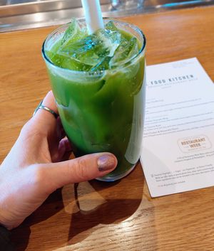 Kale ginger drink at True Food Kitchen in King Of Prussia