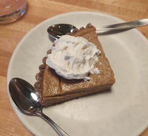 Butternut squash pie, like pumpkin at True Food Kitchen in King Of Prussia